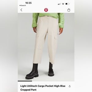 Lululemon Utilitech cargo cropped pants